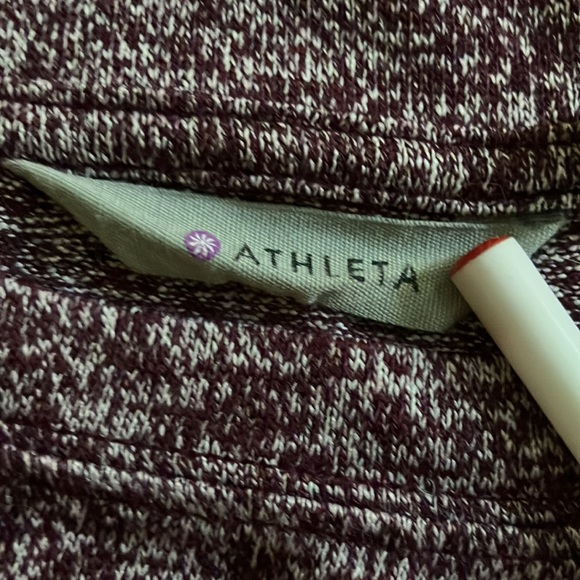 Athleta Pose top Chianti burgundy marled modal Large - Picture 7 of 10